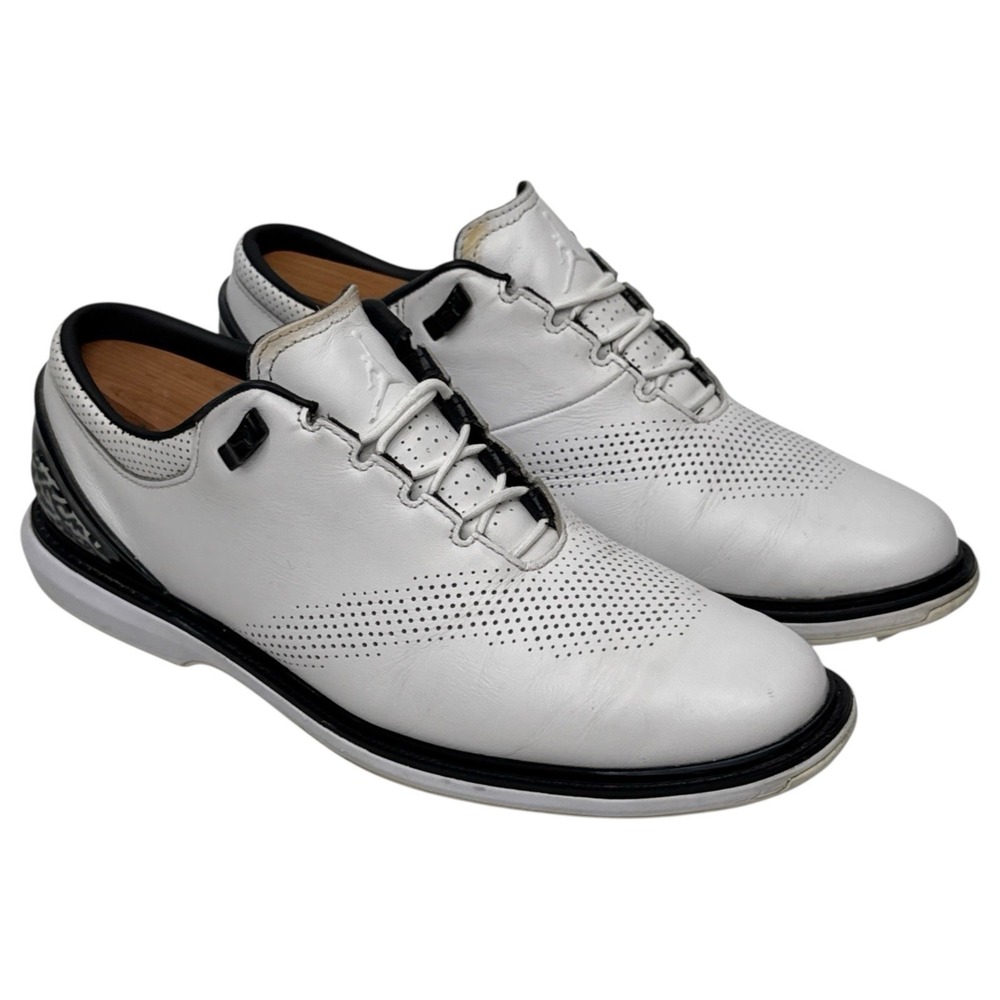 Nike Air Jordan ADG 4 Golf Shoes Mens Size 10.5 White Black DM0103-110 Spikeless